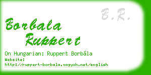 borbala ruppert business card